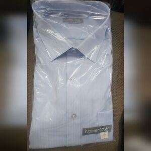 Vintage 1970s  Career Club NwT Men's Light Blue Shirt